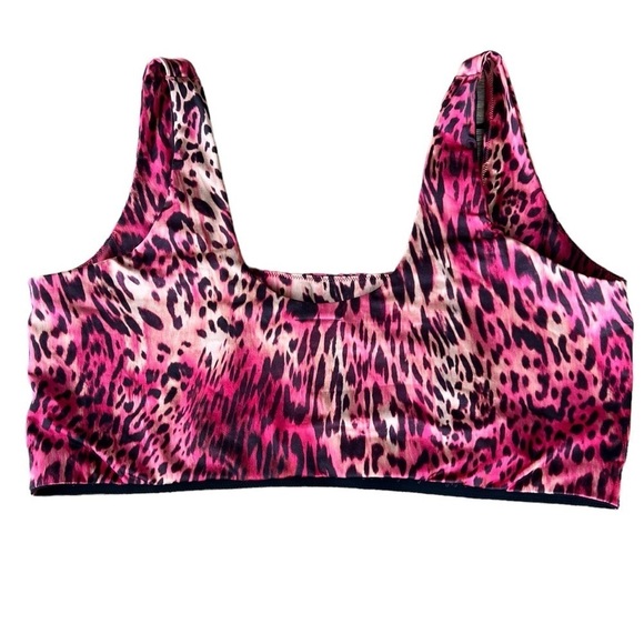 Yitty Headliner Shaping Midi Bralette Yitty Kitty Pink Animal Print NWT Plus 3X - Picture 5 of 11